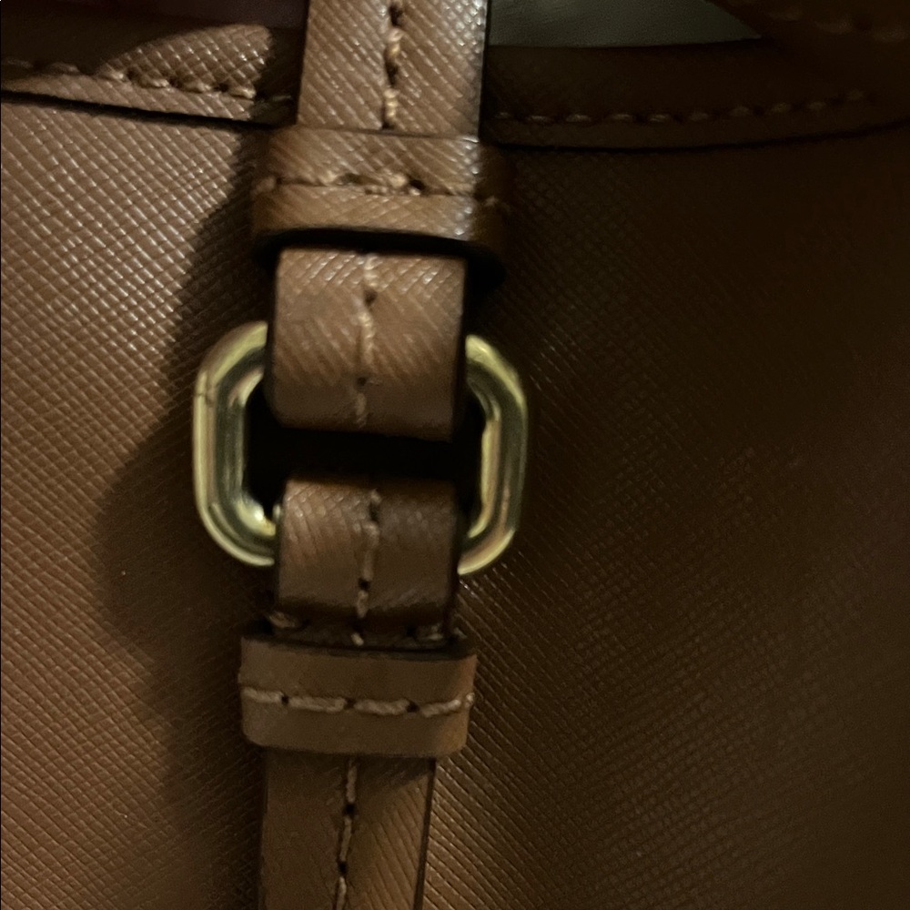 Coach Payton Chestnut Brown Leather Tote with Gold Accents - Picture 3 of 16